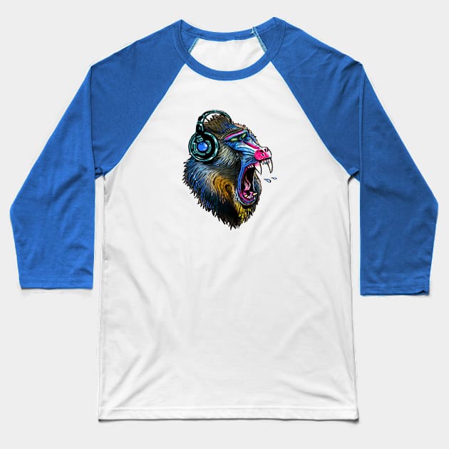 funky chops Baseball T-Shirt by Lambdog comics!